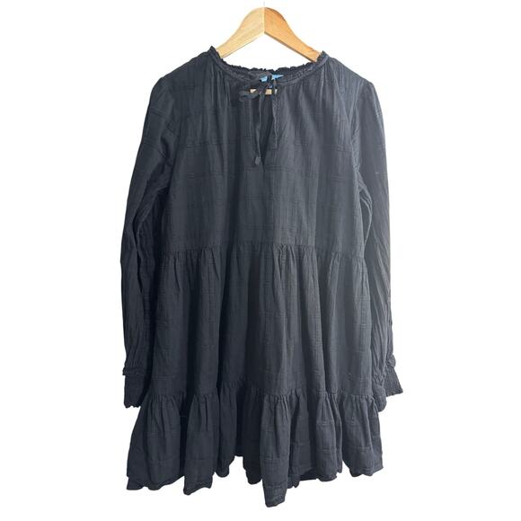 Draper James Black Long Sleeve Babydoll Dress XL - Picture 1 of 5